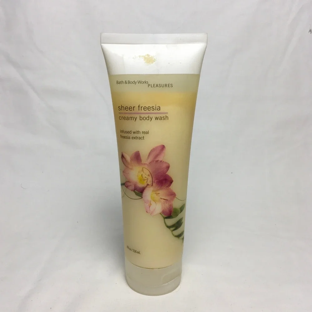 Bath & Body Works Pleasures Sheer Freesia Creamy Body Wash 8 oz NOS Unused‎